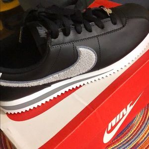 Black Youth Kids Nike Cortez